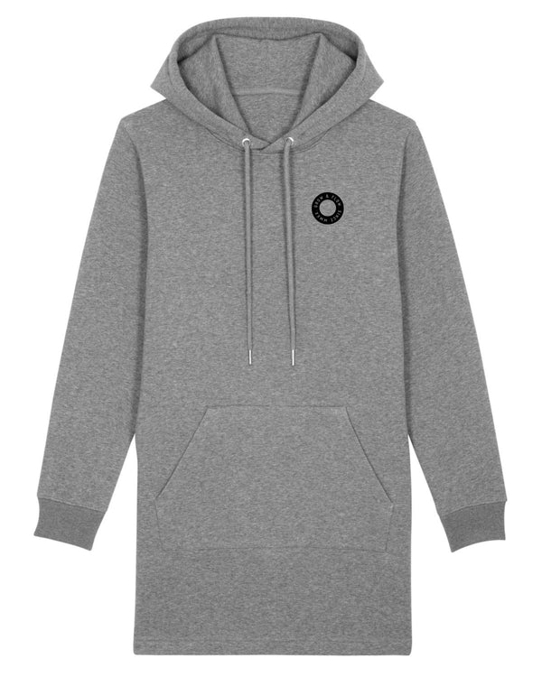 LADIES BIO HOODIE-KLEID MIT KAPUZE "MMXX CIRCLE."