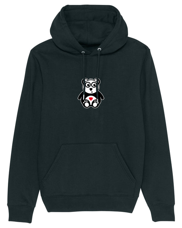 BIO-UNISEX KUSCHELHOODIE "PURE. PANDA. HEART."