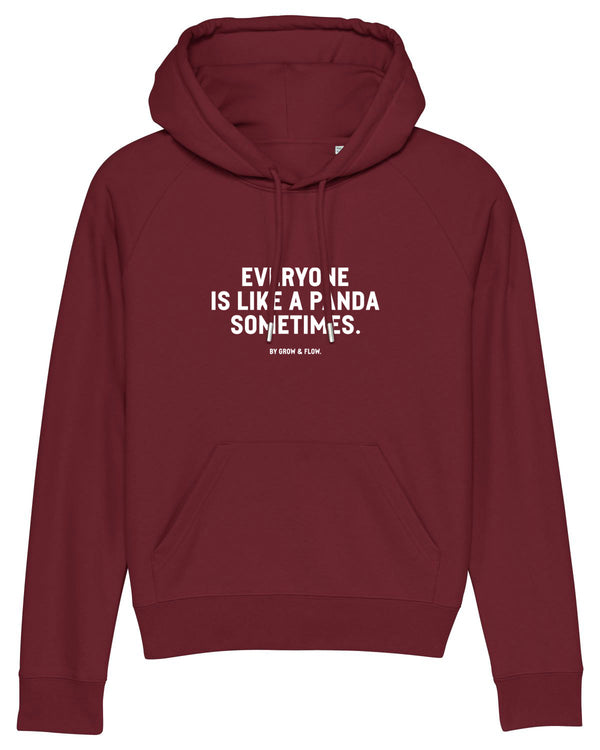 BIO-LADIES HOODIE "PANDA. SOMETIMES."