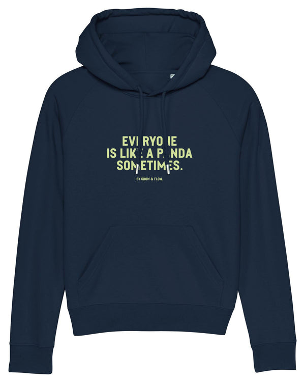 BIO-LADIES HOODIE "PANDA. SOMETIMES."