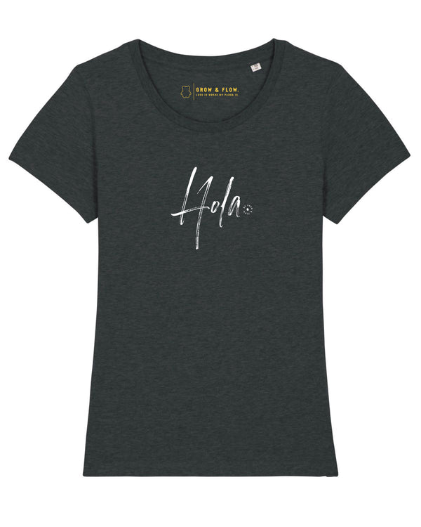BIO-LADIES T-SHIRT ANLIEGEND "HOLA."