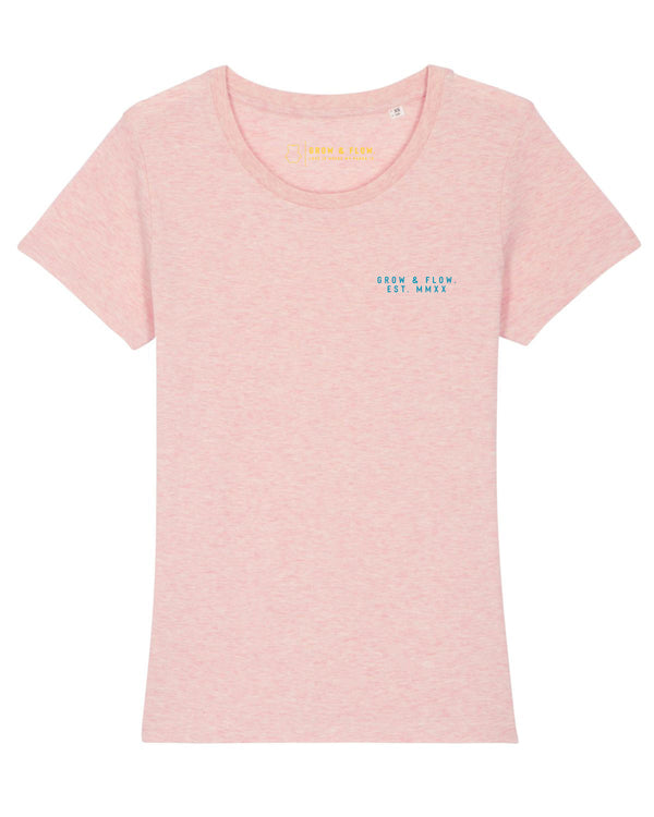 BIO-LADIES T-SHIRT ANLIEGEND  "GROW & FLOW. 2022."