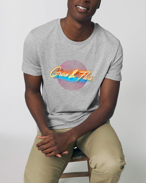 BIO PREMIUM T-SHIRT „GROW & FLOW. GOES 80S."