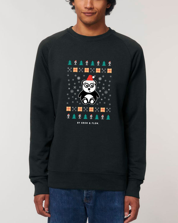 BIO RUNDHALS-SWEATSHIRT "SWEET X-MAS 2022. GOLDEN PRESENTS."