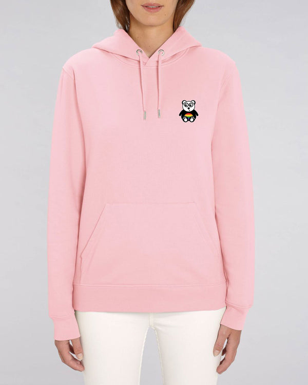 BIO-UNISEX KUSCHELHOODIE "SMALL. PANDA. PRIDE."
