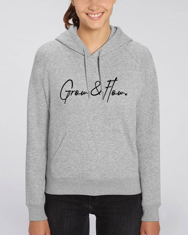 BIO-LADIES HOODIE "HORIZON. SIGNED. BLACK."