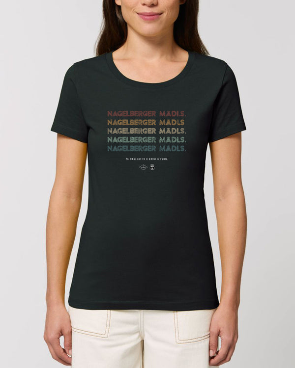 BIO-LADIES T-SHIRT ANLIEGEND "FCN. MAEDLS."