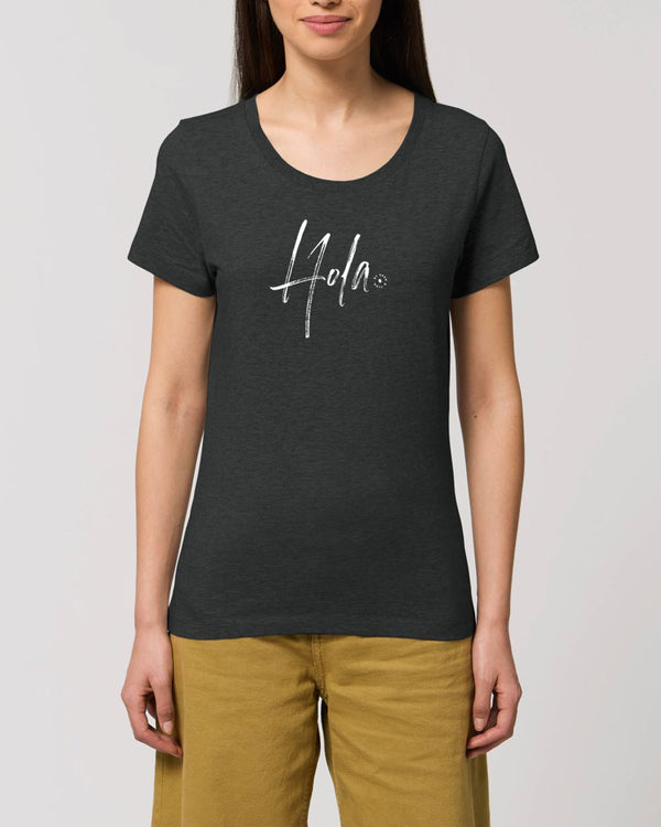 BIO-LADIES T-SHIRT ANLIEGEND "HOLA."
