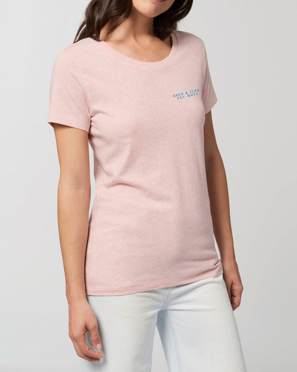 BIO-LADIES T-SHIRT ANLIEGEND  "GROW & FLOW. 2022."