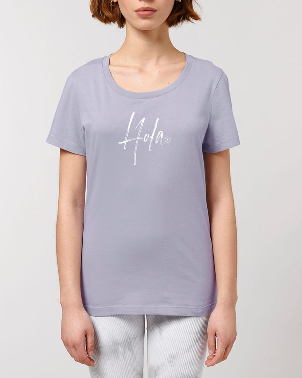 BIO-LADIES T-SHIRT ANLIEGEND "HOLA."
