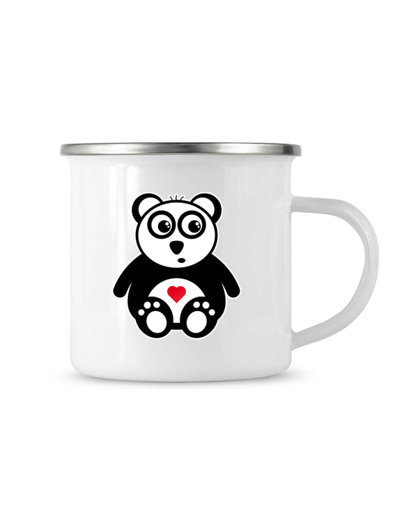 EMAILLE TASSE "PURE. PANDA. HEART."