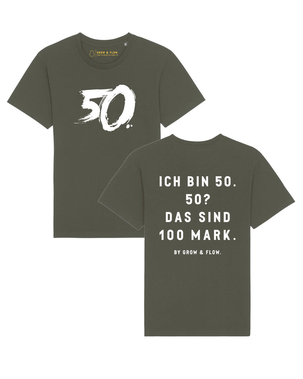 BIO-UNISEX T-SHIRT "GROW & FLOW. GOES 50S."