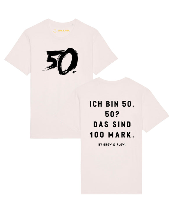 BIO-UNISEX T-SHIRT "GROW & FLOW. GOES 50S."