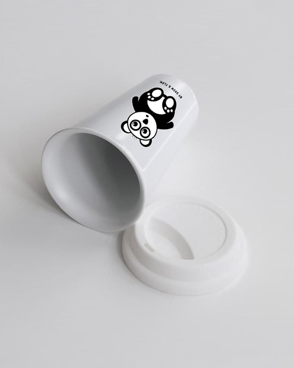 COFFEE-TO-GO BECHER INKL. SILIKONDECKEL "GROW & FLOW. PANDA."